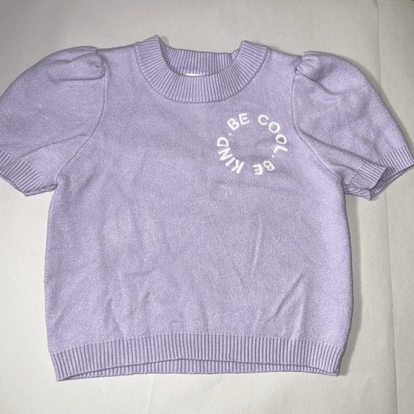 Grayson mini girls purple knit matching shorts set size 4t - Picture 3 of 7